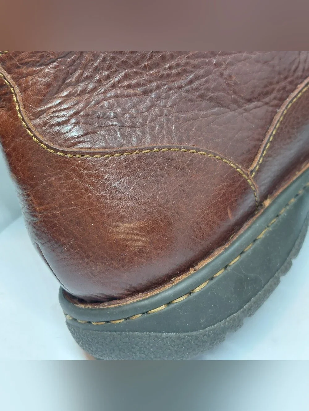 Born Chukka Boot Lace Up Dark Brown Leather Men's Size 12MW Casual Classi Shoes